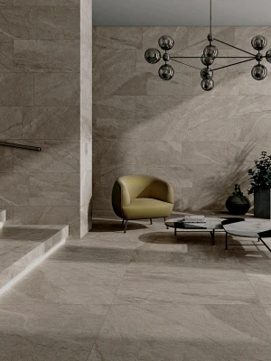 Matte tiles PRIS HALLEY SILVER, 60x120 cm, US
