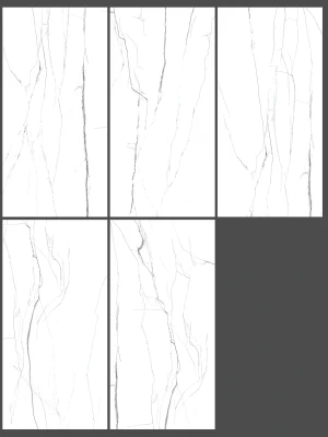 Glancētas flīzes NOVA WHITE MARBLE, 60x120 cm, AM