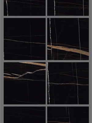 Glancētas flīzes SAIN LAUREN MODERN BLACK, 60x60 cm, TS