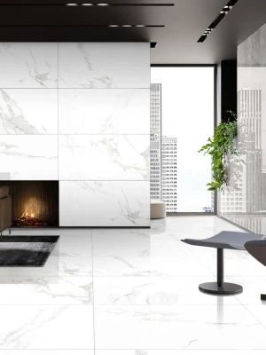 Matte tiles MANDALAY WHITE, 60x120 cm, AM
