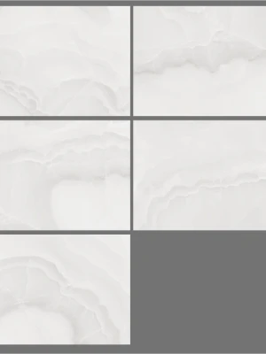 Glossy tiles VERONA ONYX SILVER, 60x120 cm, LE