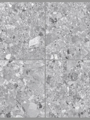 Matte tiles (lappato) TERAZZO BIANCO, 60x60 cm, DG