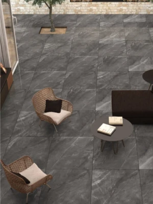 Matte tiles VENEZIA NERO, 60x60 cm, DE