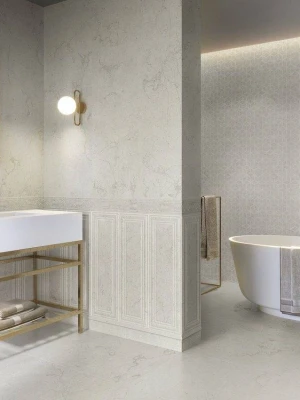Matētas sienas flīzes BOISERIE LIMESTONE CREAM, 25x75 cm, APE