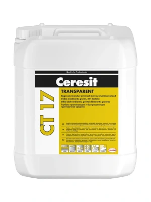 Dzīļinājošs dzīdzīgs universāls caurspīdīgs grunts CT17, 5L