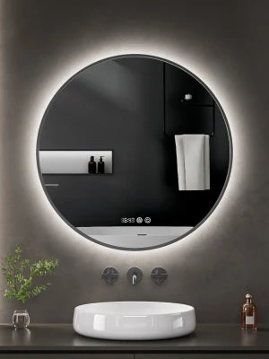 LED spogulis ar apsildes funkciju OMBRA, Ø 80 cm, 2700-6500K, 24W, 2723Lm, IP44