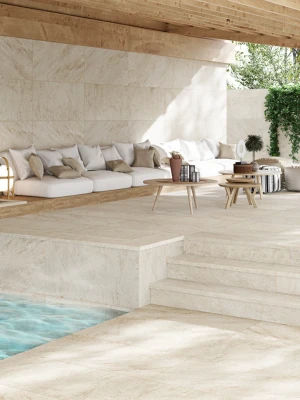 Kāpņu flīzes BEIGE STONE, 120 x 31.7 cm, GR