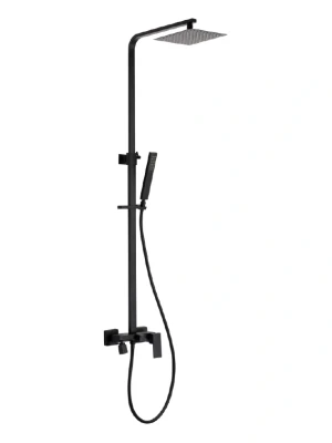 Lietus dušas komplekts FAUCET, Melns