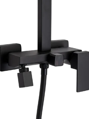 Lietus dušas komplekts FAUCET, Melns