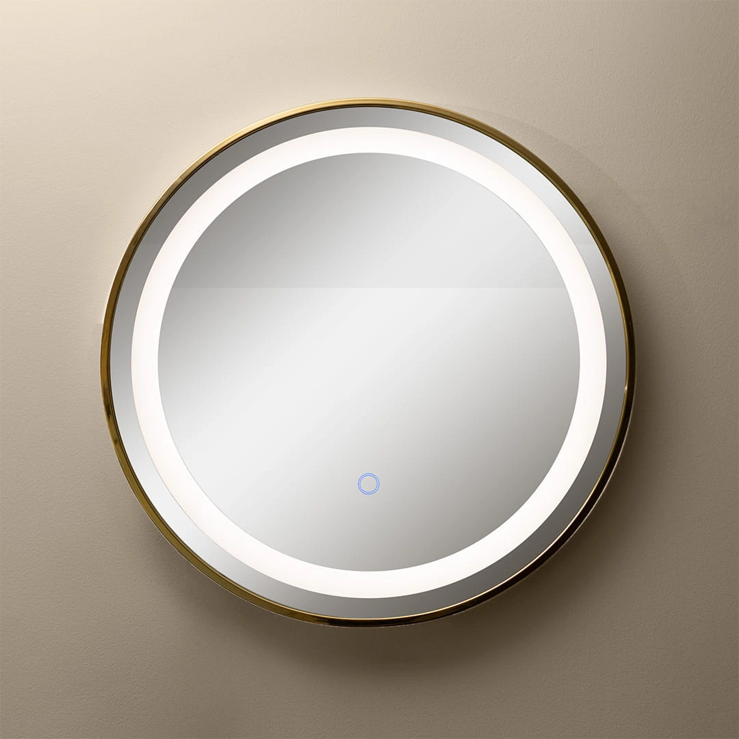 Spogulis ar LED apgaismojumu Ø 60 cm, 24W, 3CCT