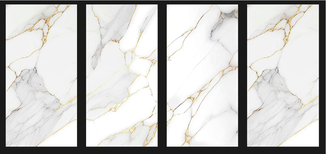 Matte tiles GOLDEN MARBLE CARVING, 60x120 cm, VE