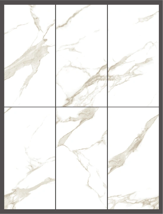 Glossy tiles ITALIAN STATUARIO GOLD, 60x120 cm, AM
