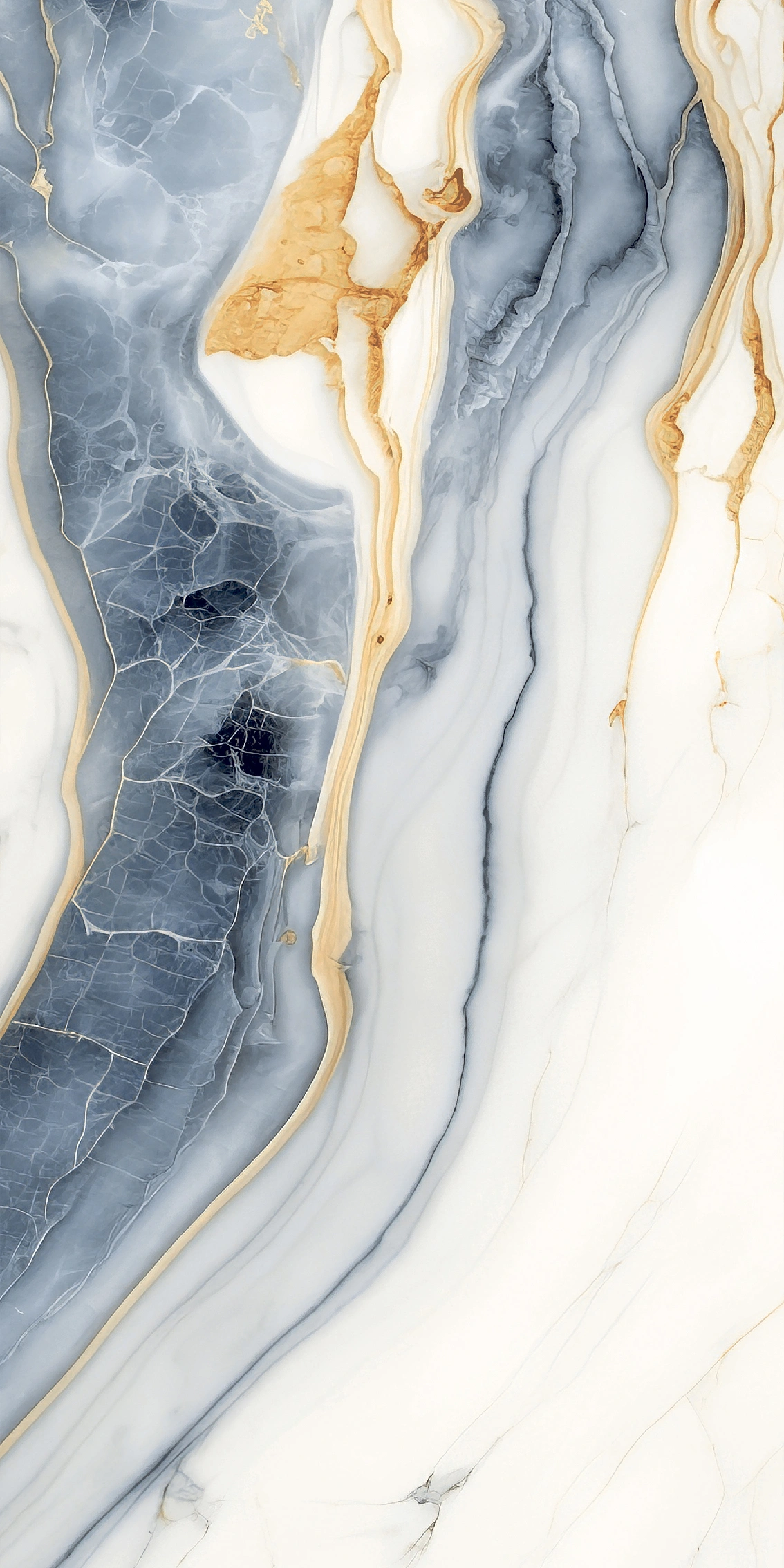 Glossy tiles with gold crystals GOLDEN AZURE, 60x120 cm, TS