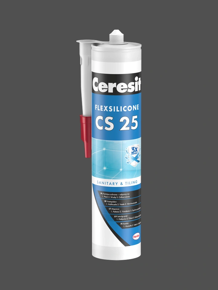 Sanitārais silikons CS25, 280 ml, 18 COAL