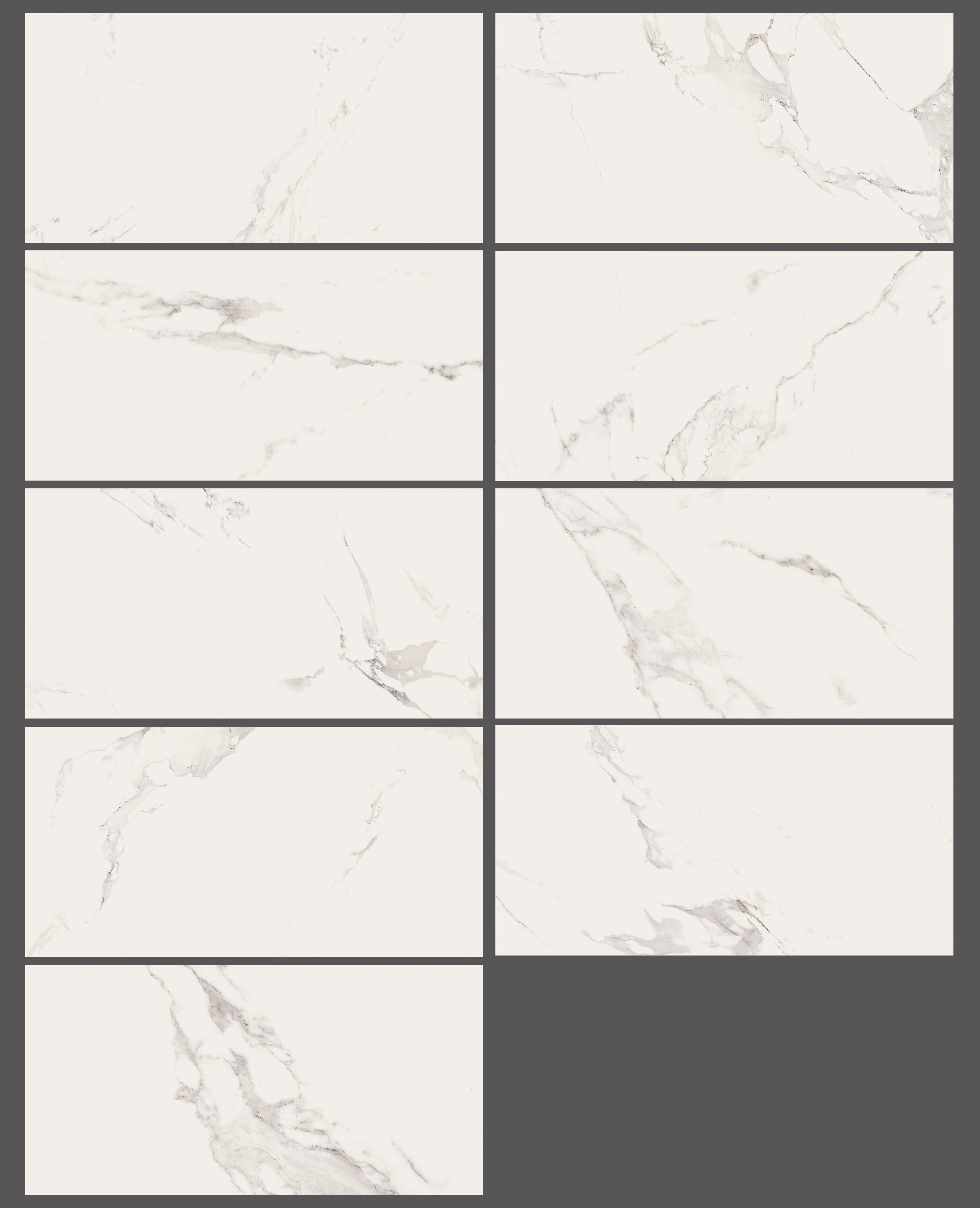 Glossy tiles MANDALAY WHITE RECT, 60x120 cm, APE