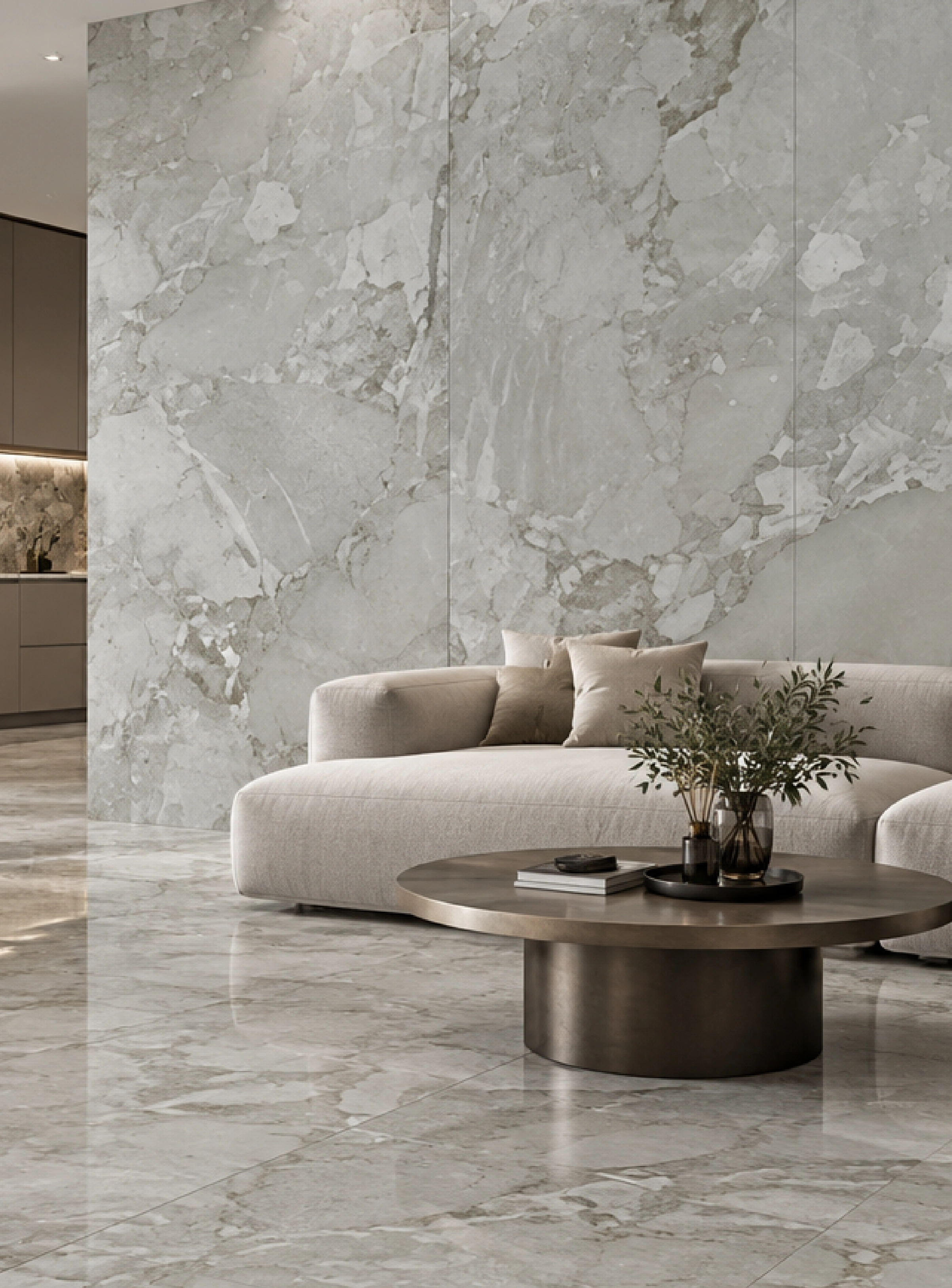 Matētas akmens 60x120cm ROYAL CALACATTA, SR