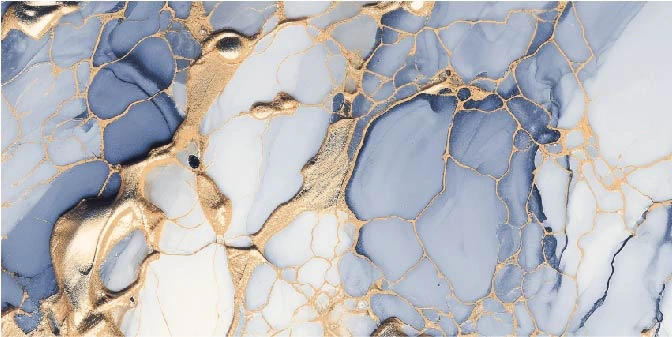 Glossy tiles GOLDEN BLUE, 60x120 cm, AM