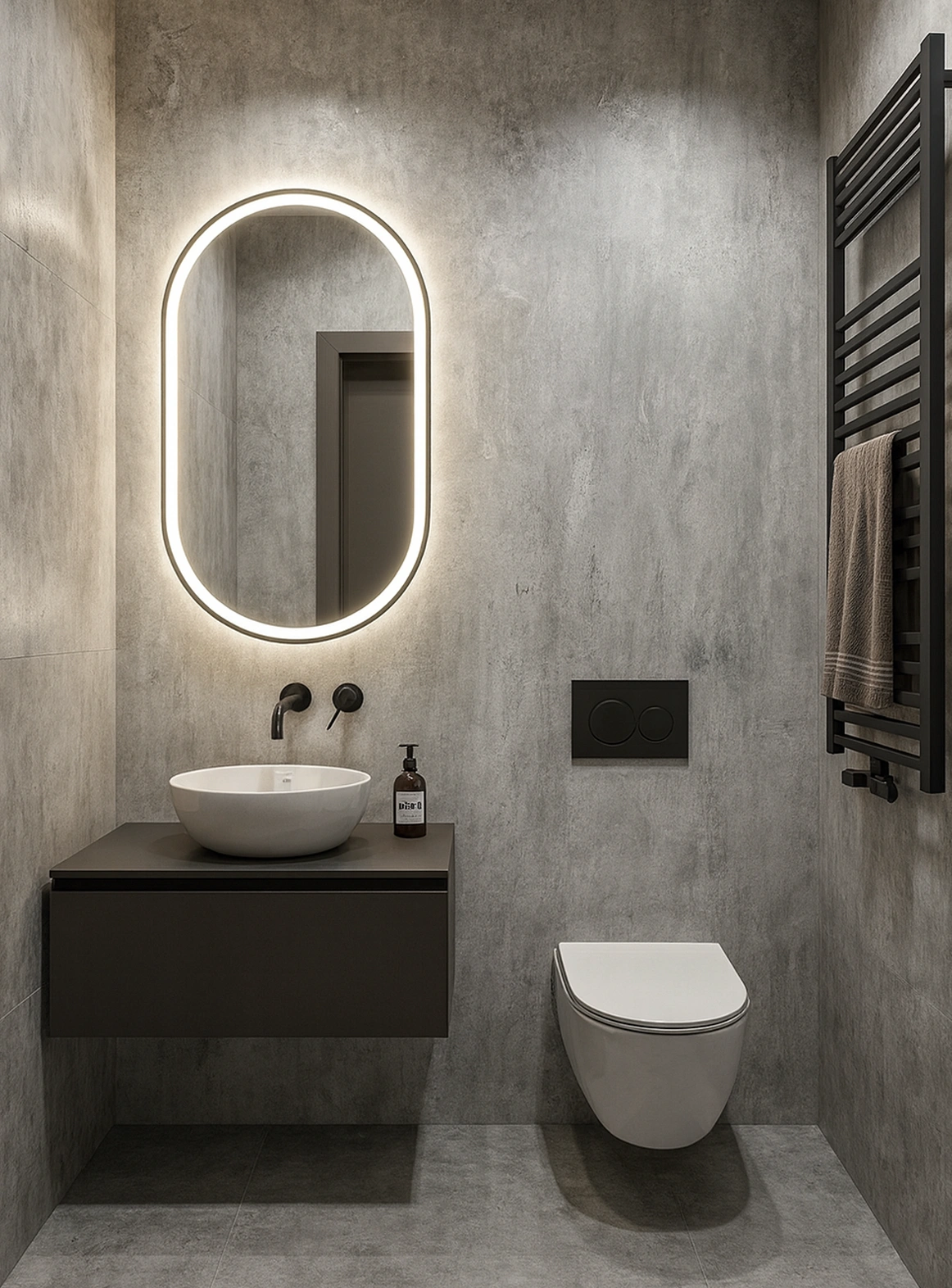 Matte tiles CRETE GREY, 60x60 cm, SH
