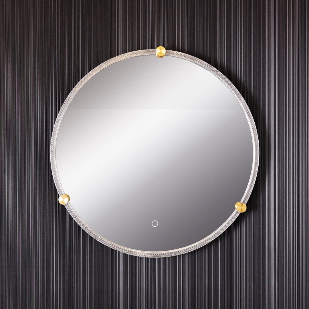Spogulis ar LED apgaismojumu Ø 60 cm, 24W, 3CCT