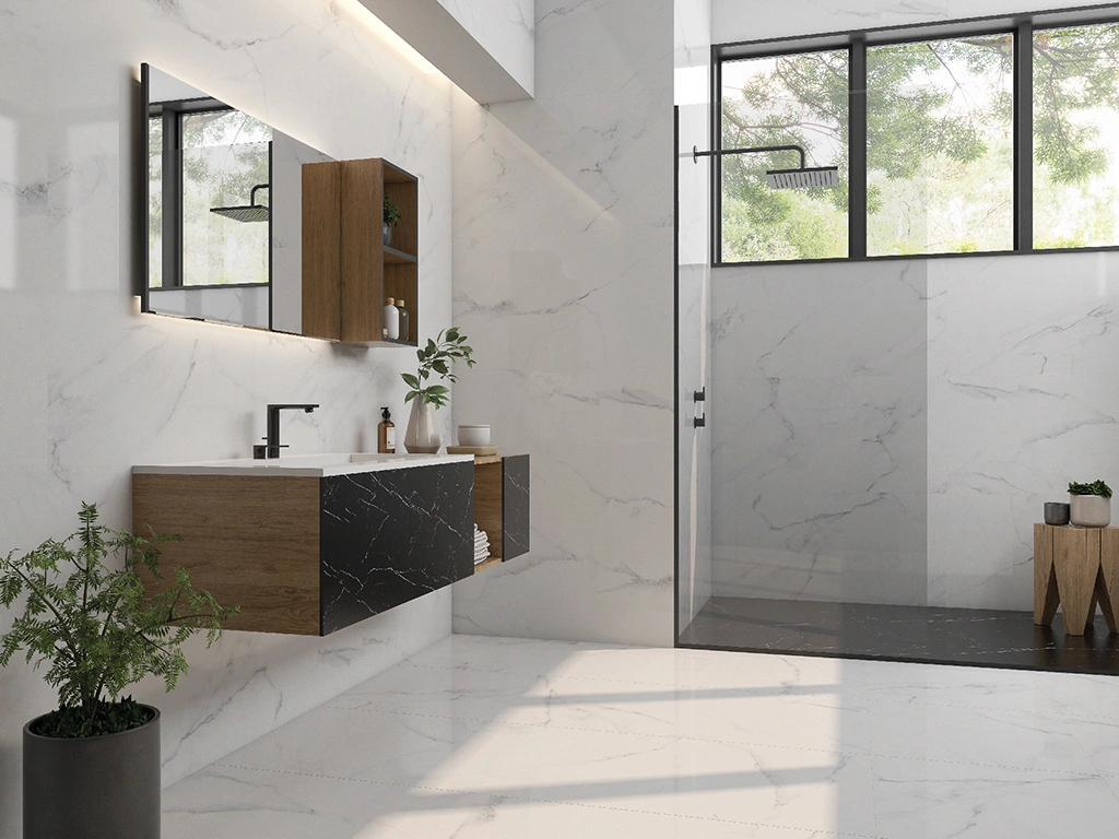 Glossy tiles PRIS.CALACATTA BLANCO, 60x60 cm, US