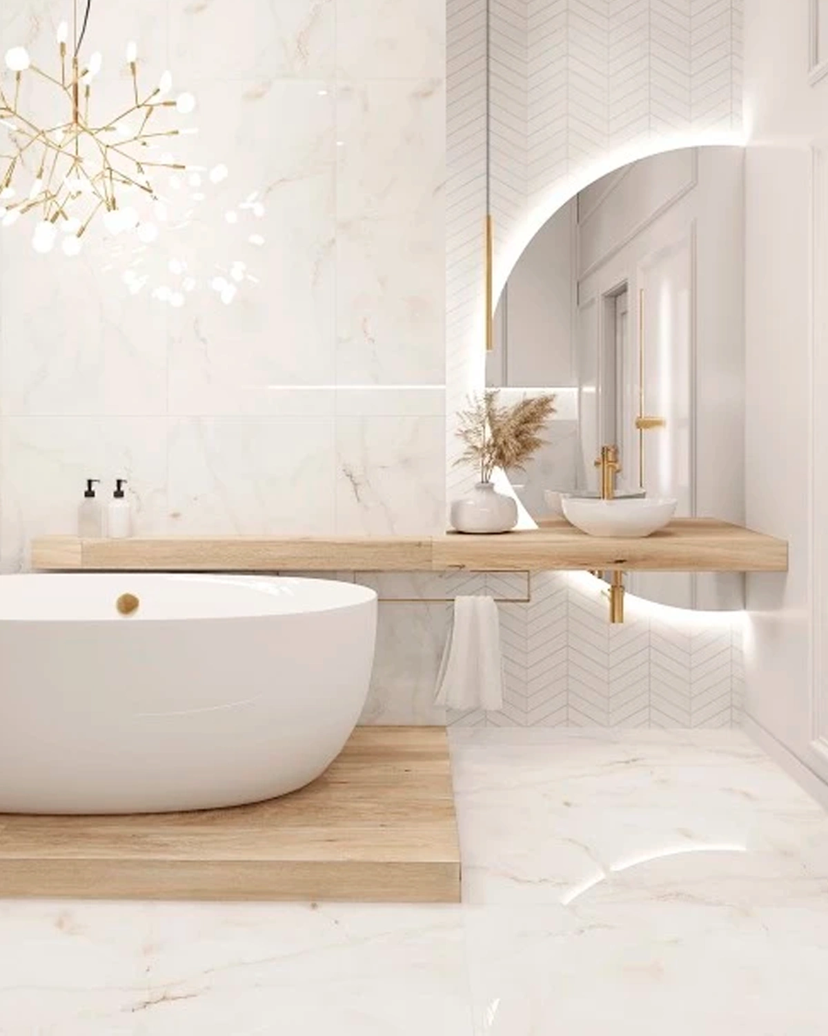 Matte tiles LOGAN SNOW CARVING, 60x120 cm, EG