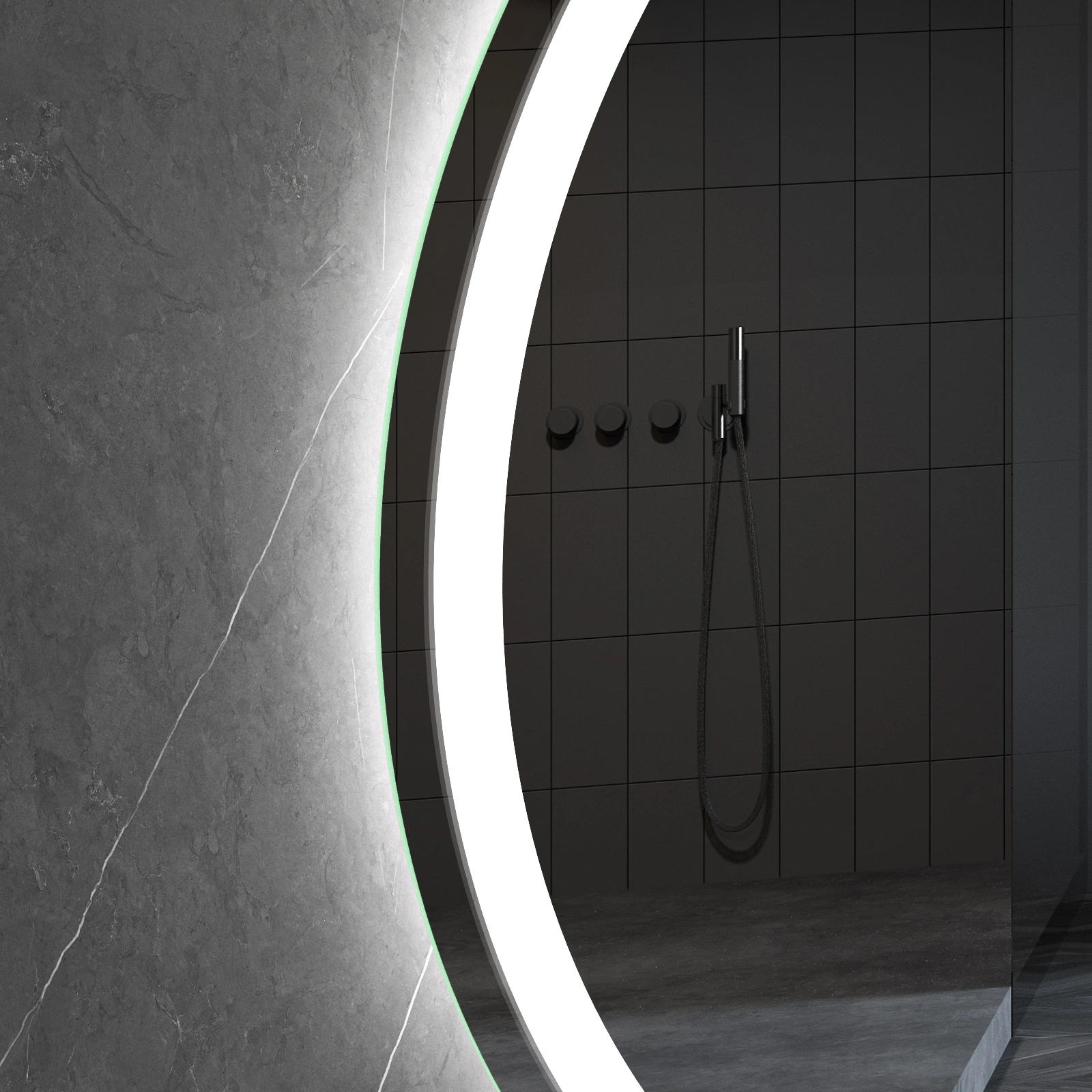 LED зеркало с функцией подогрева RONDO, Ø 100 cm, 2700-6500K, 31W, 3388Lm, IP44