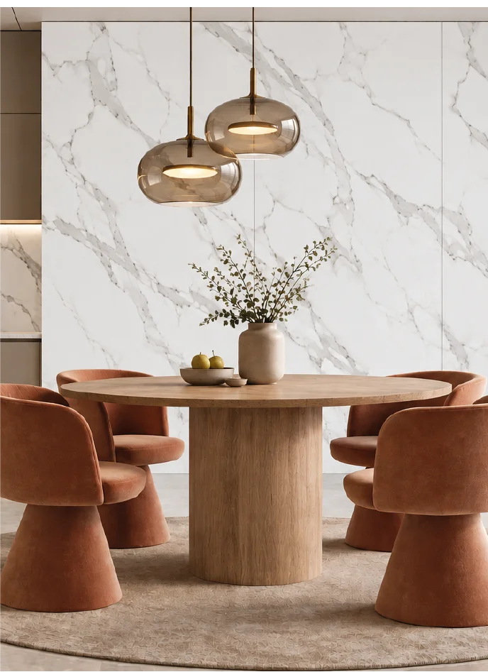 Premium klases SPC ūdensizturīgs matēts sienas panelis WHITE MARBLE IMPERIAL, 2800 × 1200 × 4 mm