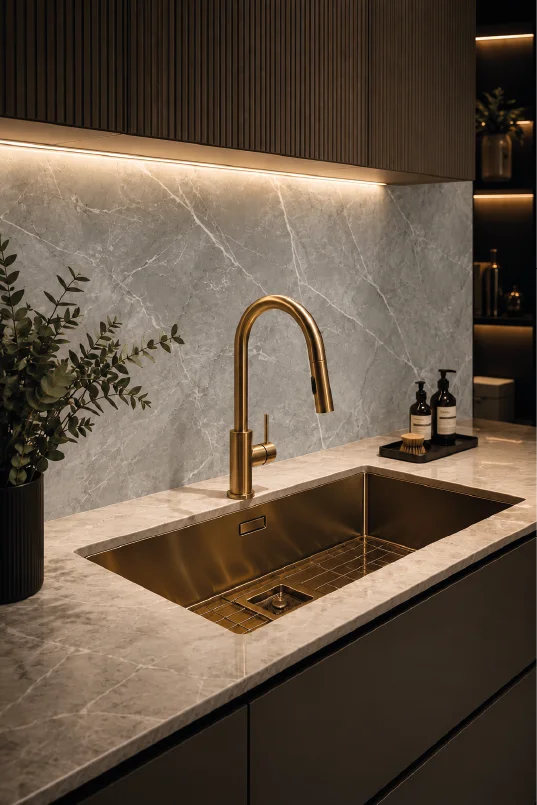 Premium klases SPC ūdensizturīgs matēts sienas panelis MARBLE GRIGIO , 2800 × 1200 × 4 mm