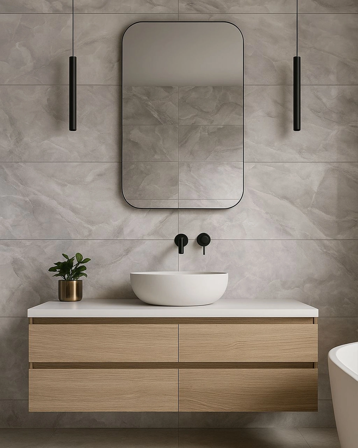 Glancētas flīzes ROMA ONYX GREY, 60x120 cm, LE