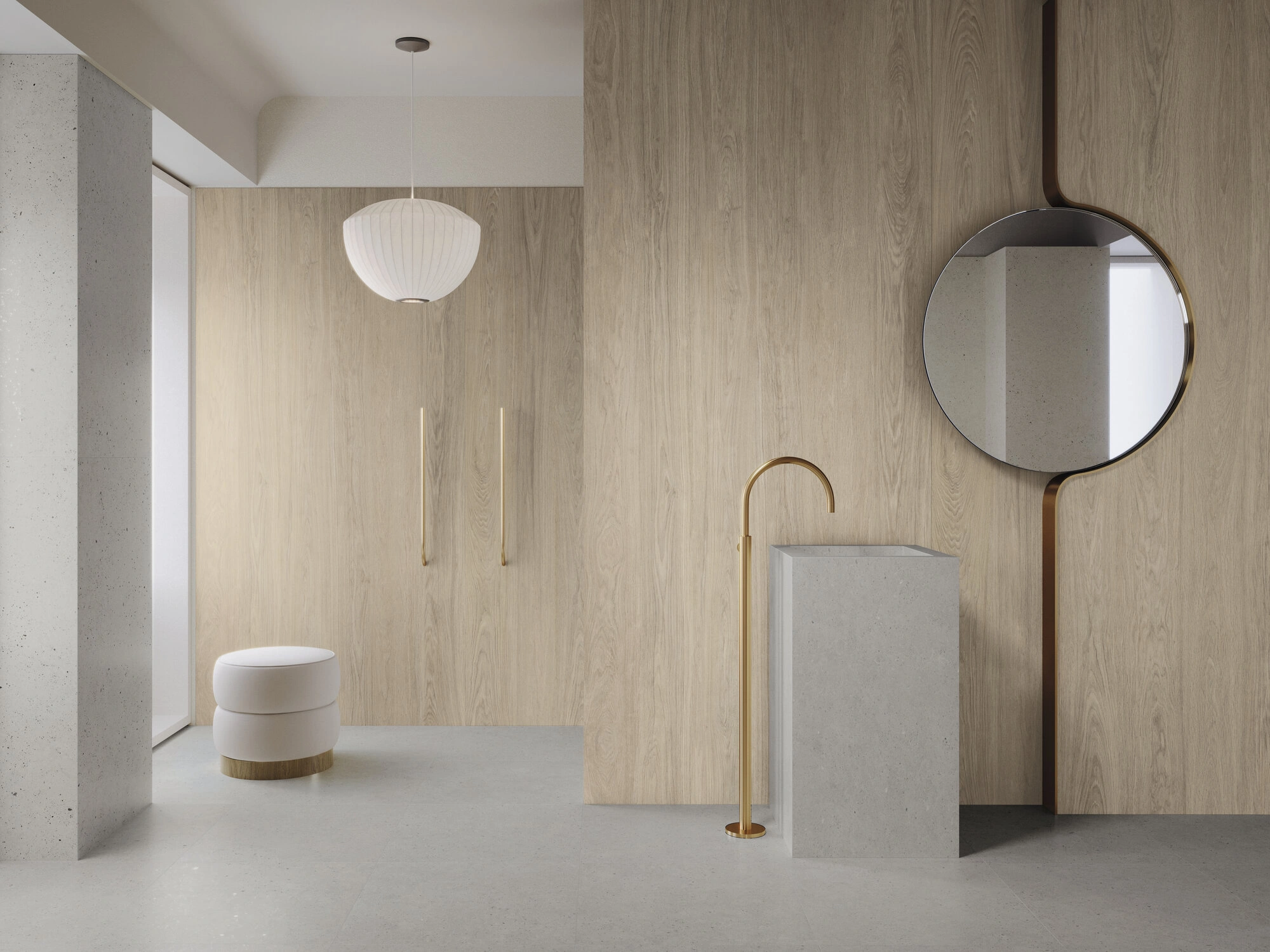 Matētas flīzes KINFOLK BEECH KINWOOD, 120x280 cm, APE