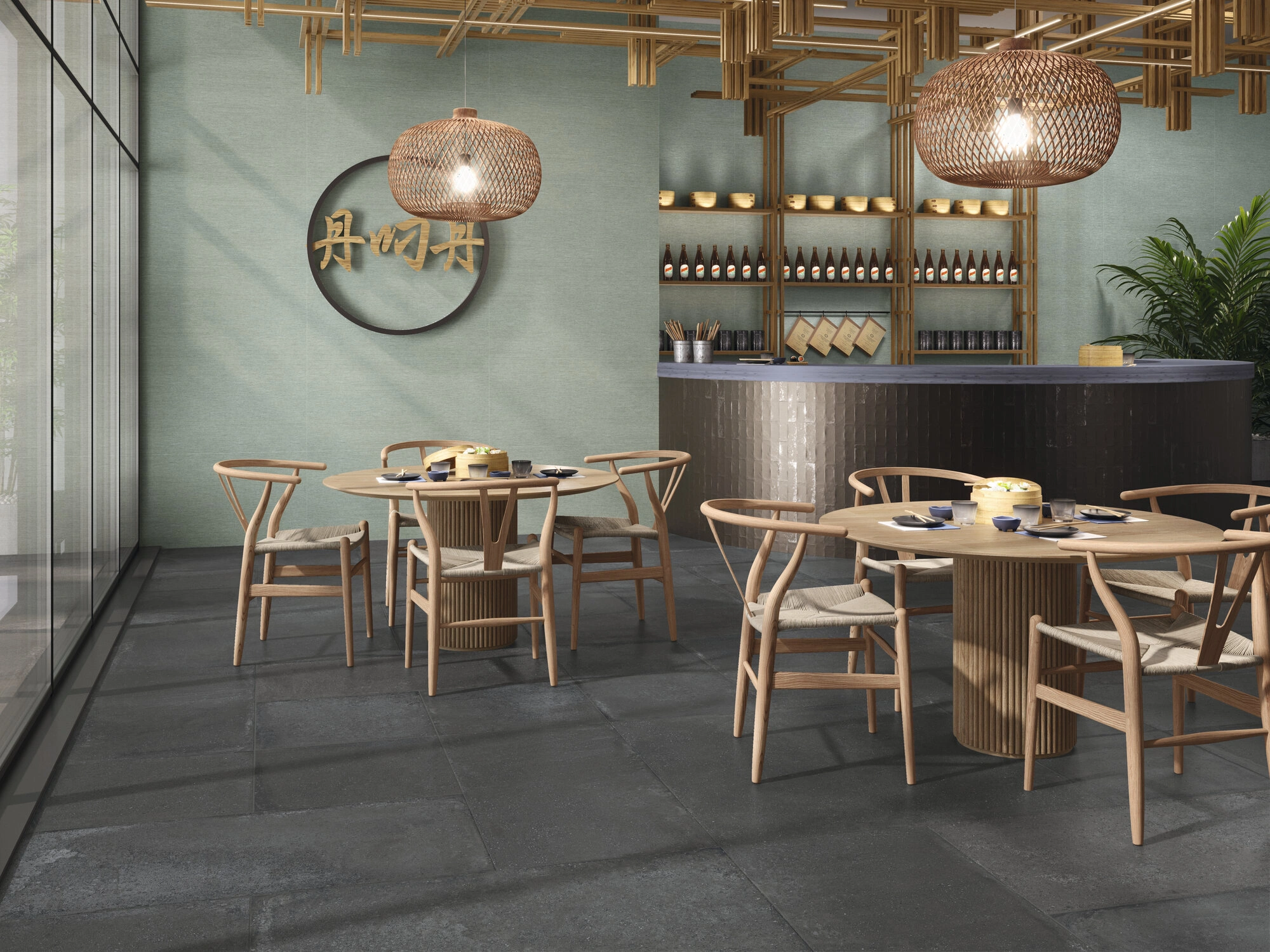 Matte tiles CASALE GRAFITE RECT, 60x120 cm, APE