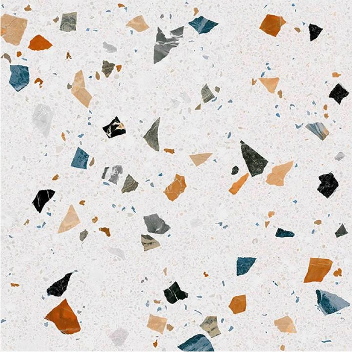 Matētas flīzes TERAZZO MULTICOLOR, 60x60 cm, DE
