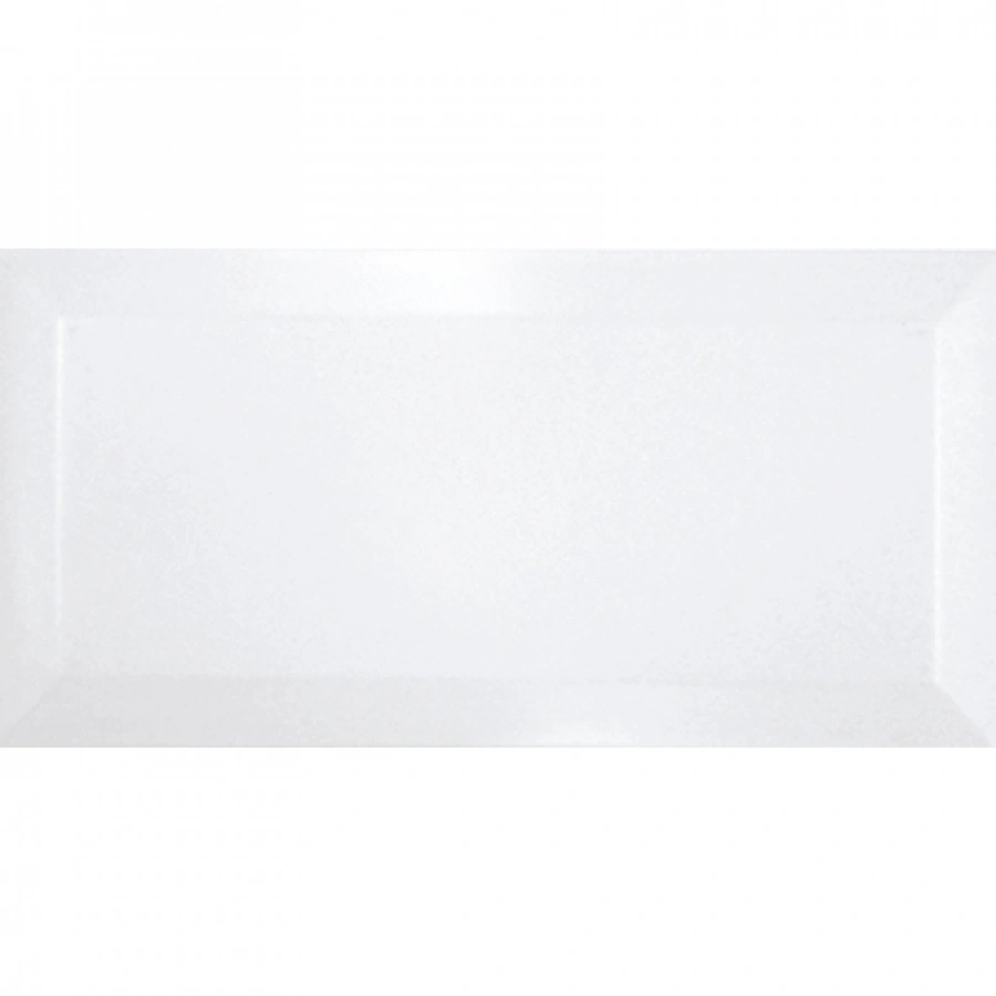 Глянцевая настенная плитка BLANCO BISELADO BRILLO, 10x20 cm