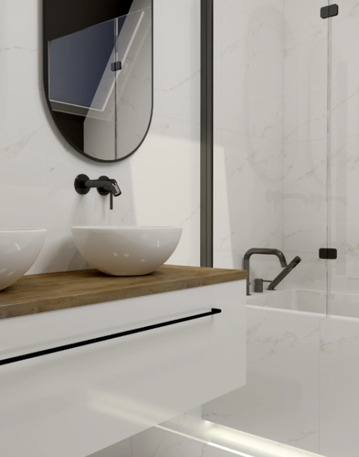 Glossy tiles TULON WHITE, 60x60 cm, EG
