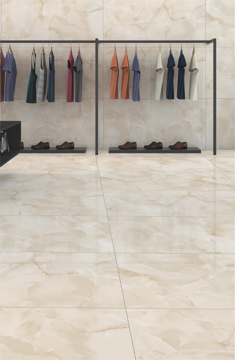 Glancētas flīzes ONICE CREMA IMPERIALE, 60x120cm, SC