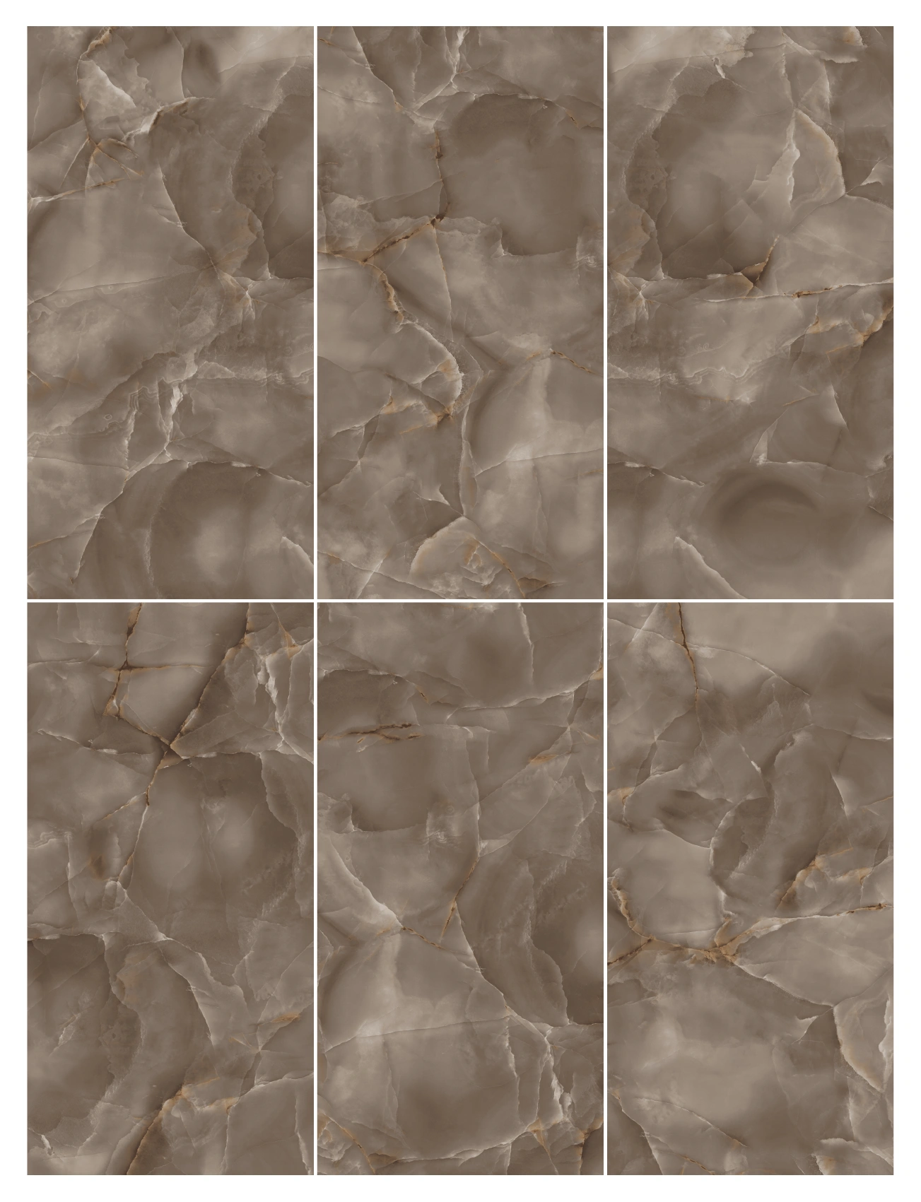 Glancētas flīzes ONICE CAFFE IMPERIALE HIGH-GLOSSY, 60x120cm, SC