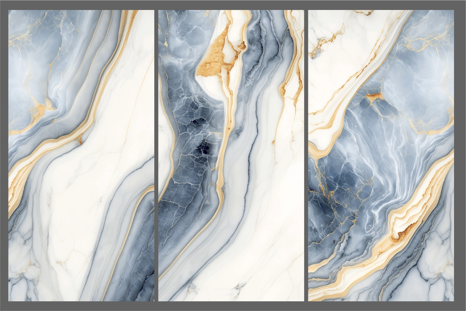 Glossy tiles with gold crystals GOLDEN AZURE, 60x120 cm, TS