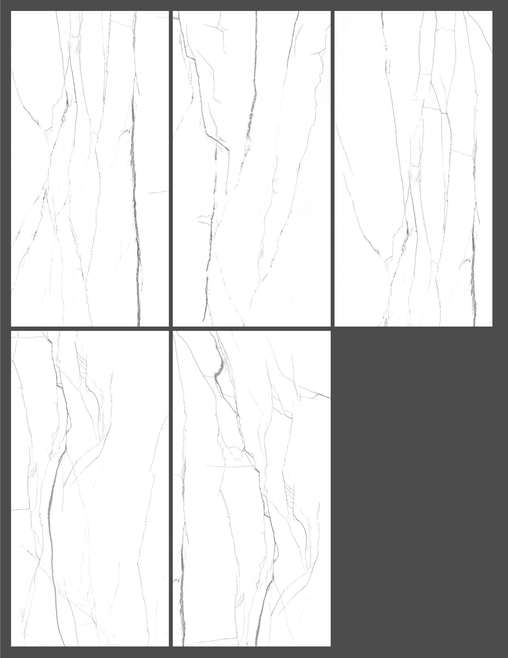 Glossy tiles NOVA WHITE MARBLE, 60x120 cm, AM