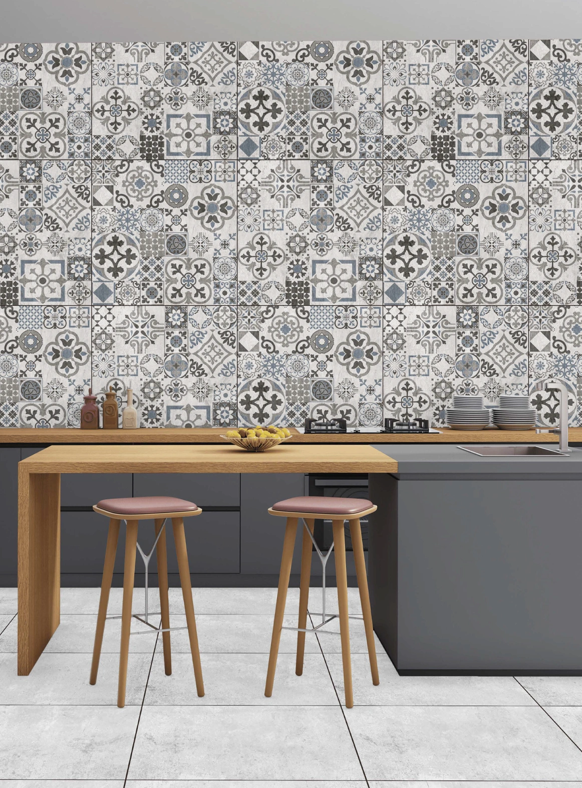 Matte tiles ARABESCO CARVING, 60x60 cm, DG