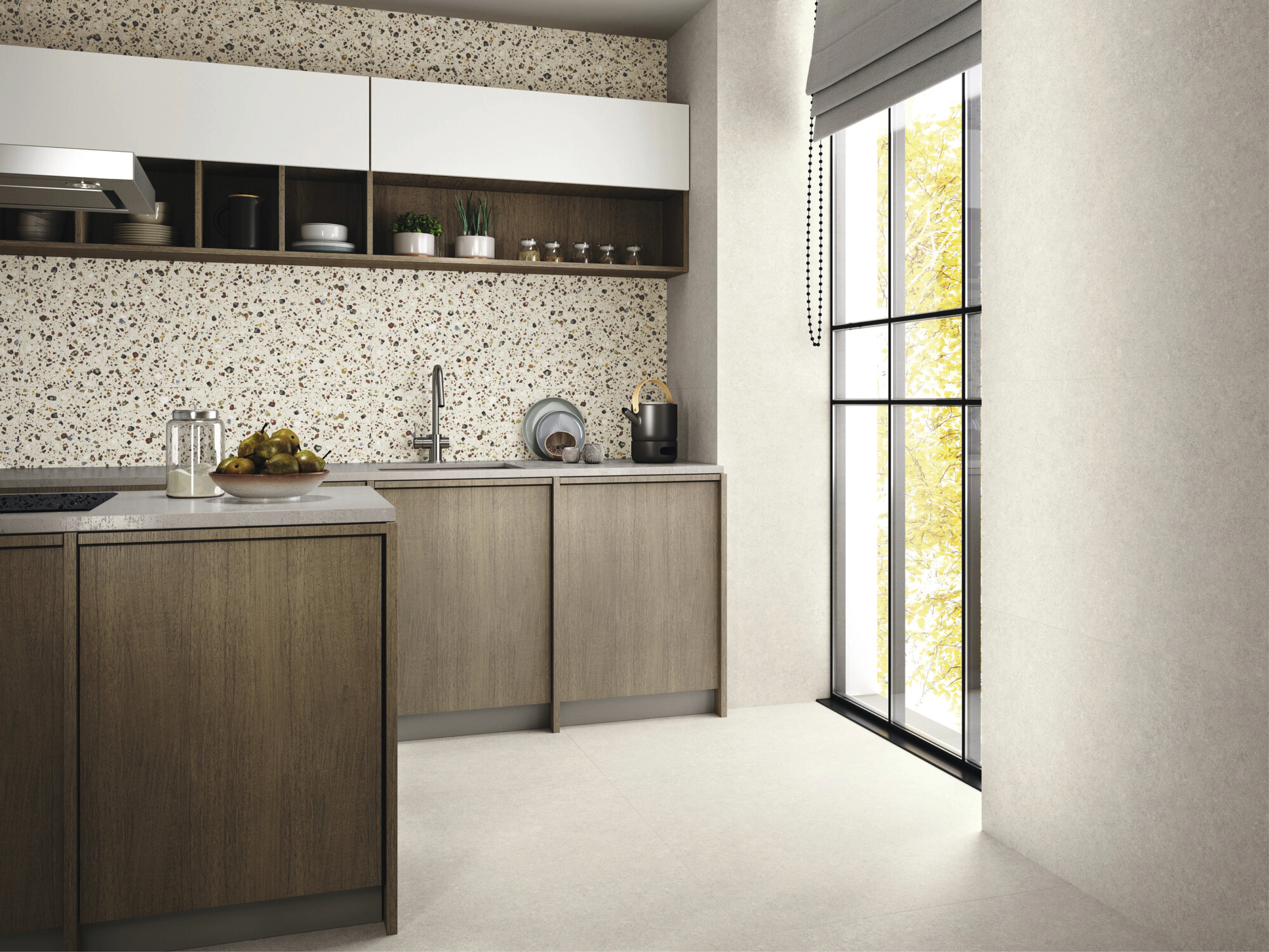 Matte tiles IWA WHITE RECT, 60x120 cm, APE