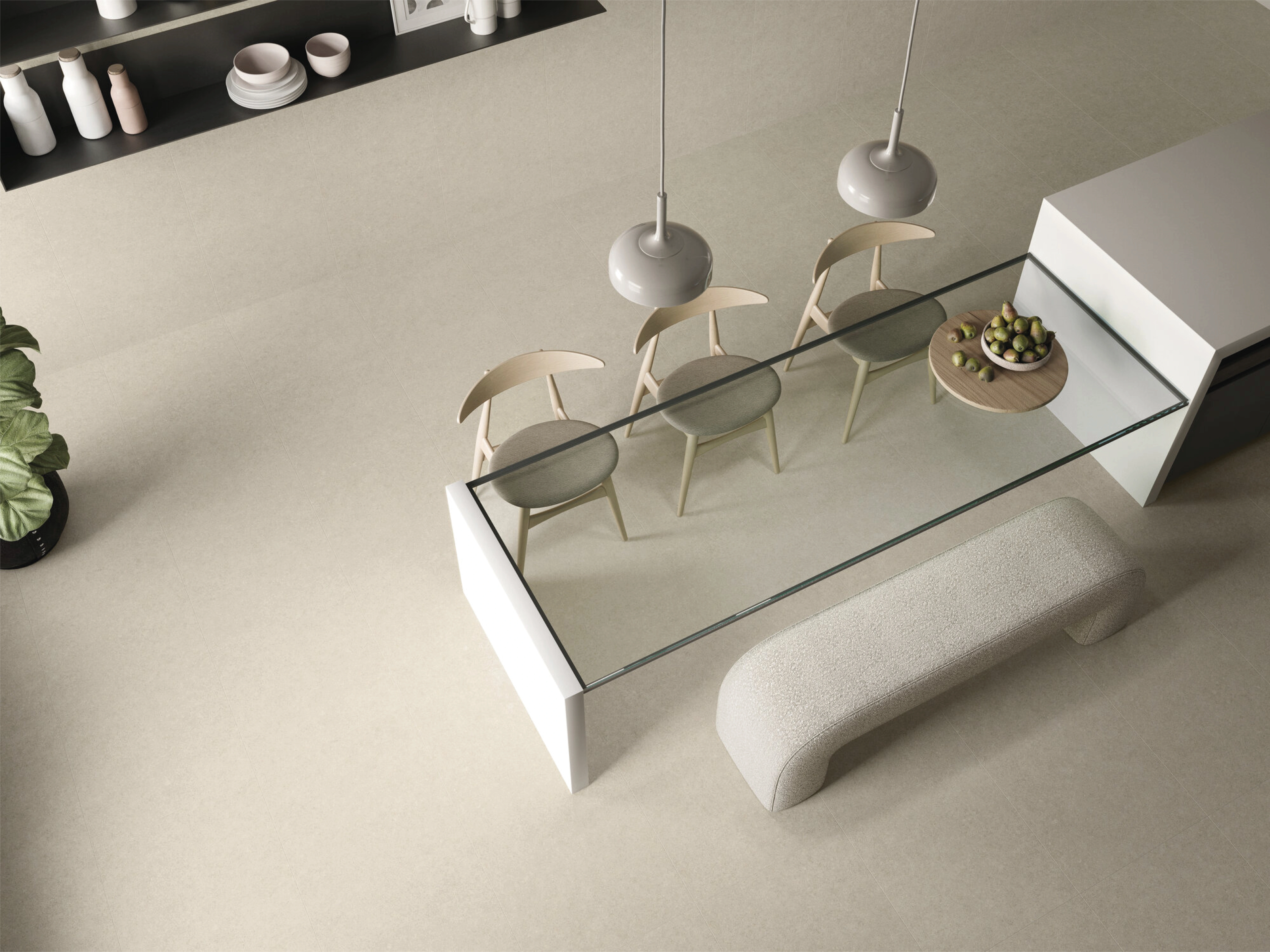 Matte tiles IWA WHITE RECT, 60x120 cm, APE