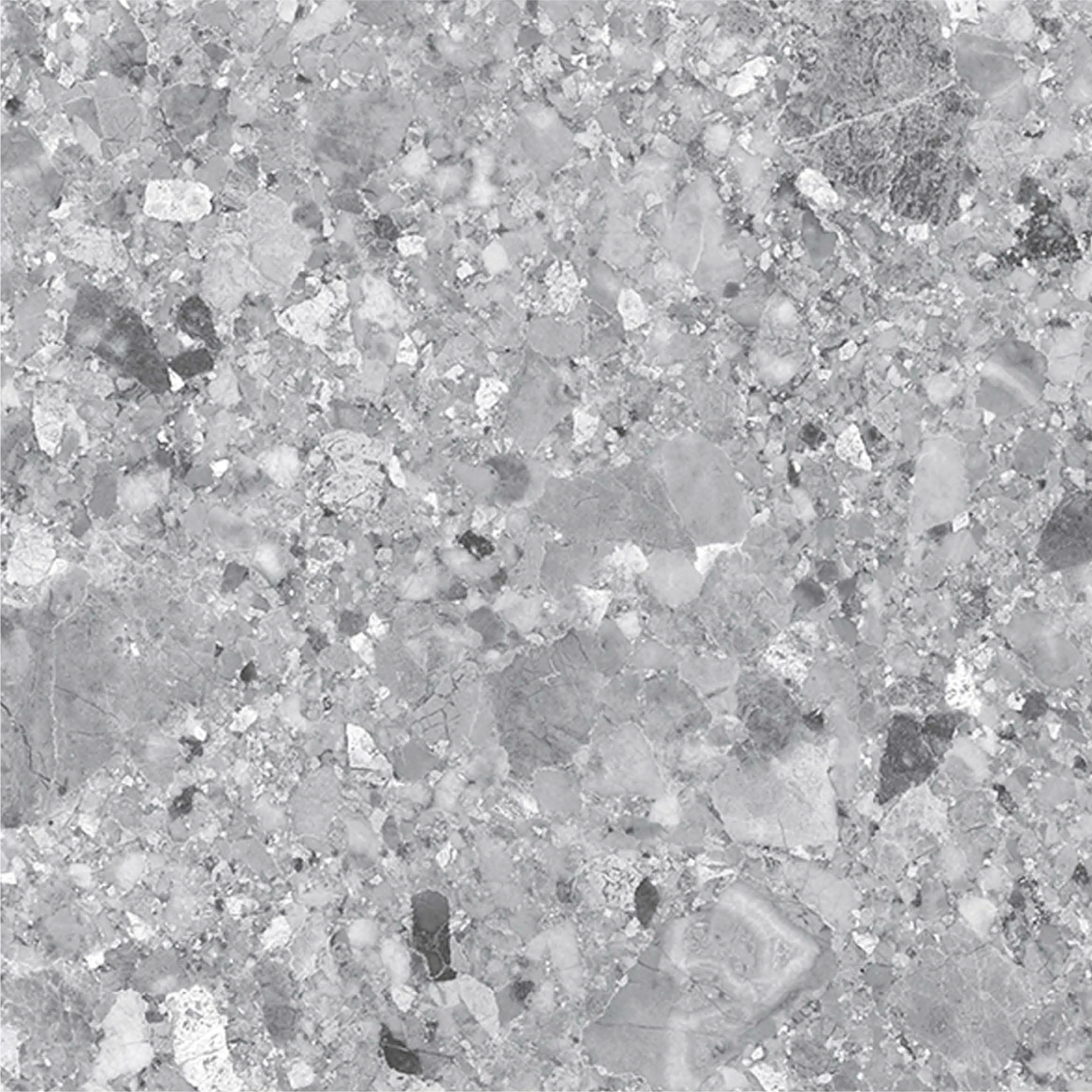 Matte tiles (lappato) TERAZZO BIANCO, 60x60 cm, DG