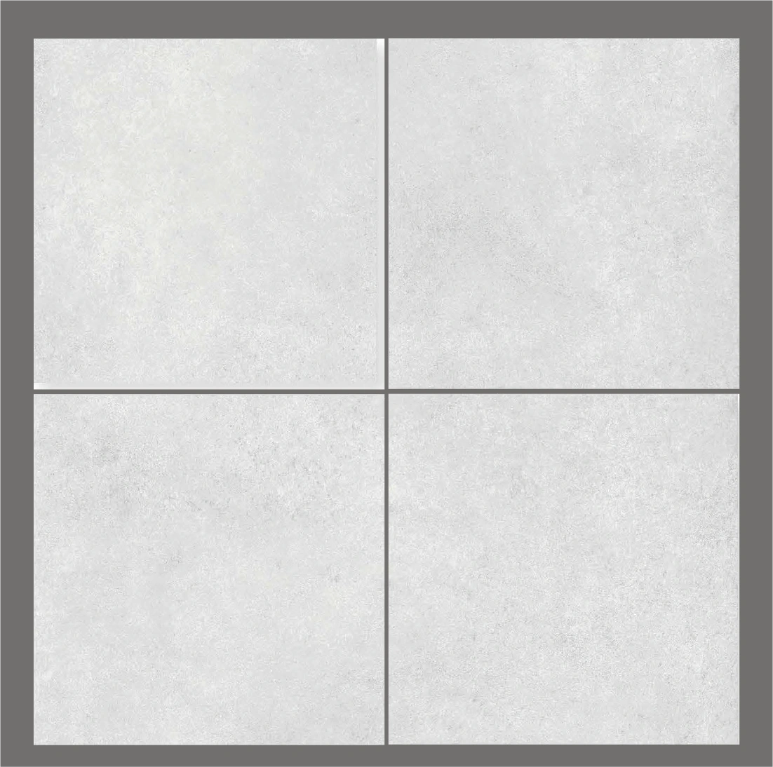 Matētas flīzes CEMENTO RUSTICO BIANCO, 60x60 cm, DG