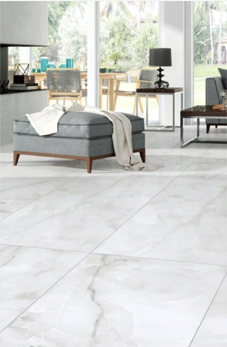 Glancētas flīzes ONYX GREY POLISHED, 60x120 cm, DE